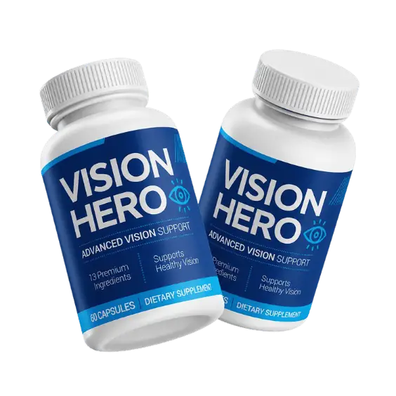 Vision Hero dietary supplement bottles